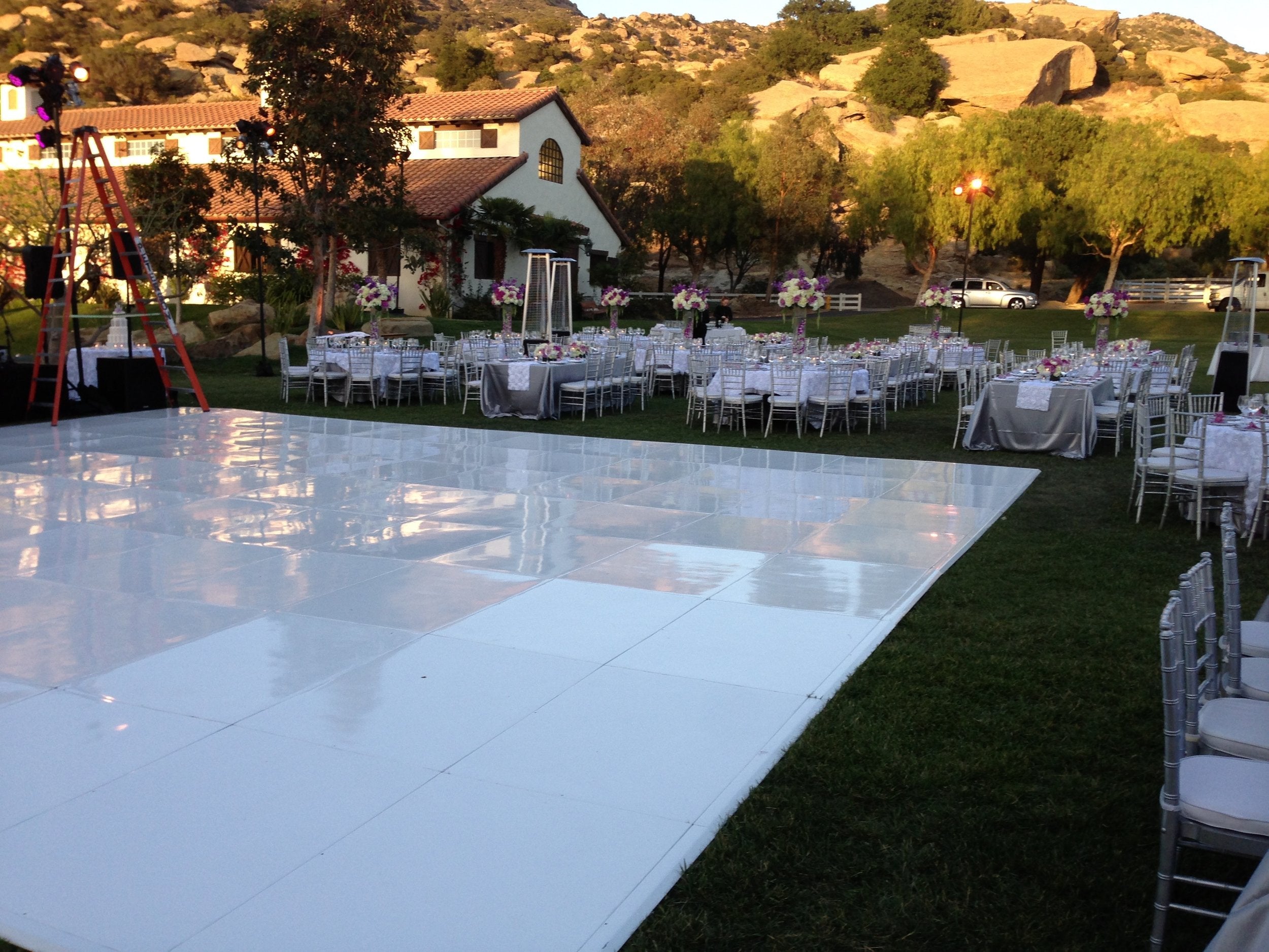 White Hi-Gloss Dance Floor