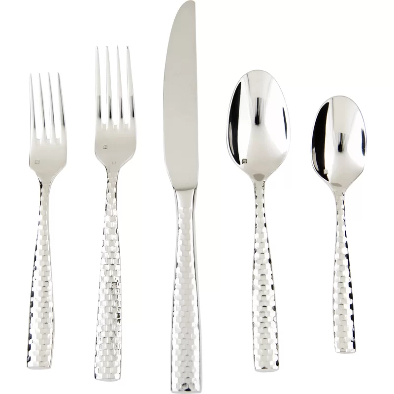 Lucca Faceted Stainless Flatware
