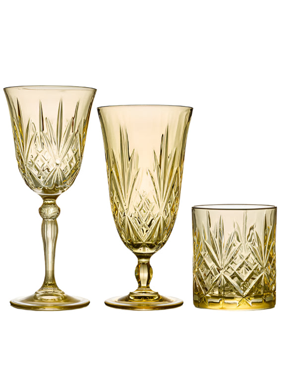 Melodia Amber Glassware