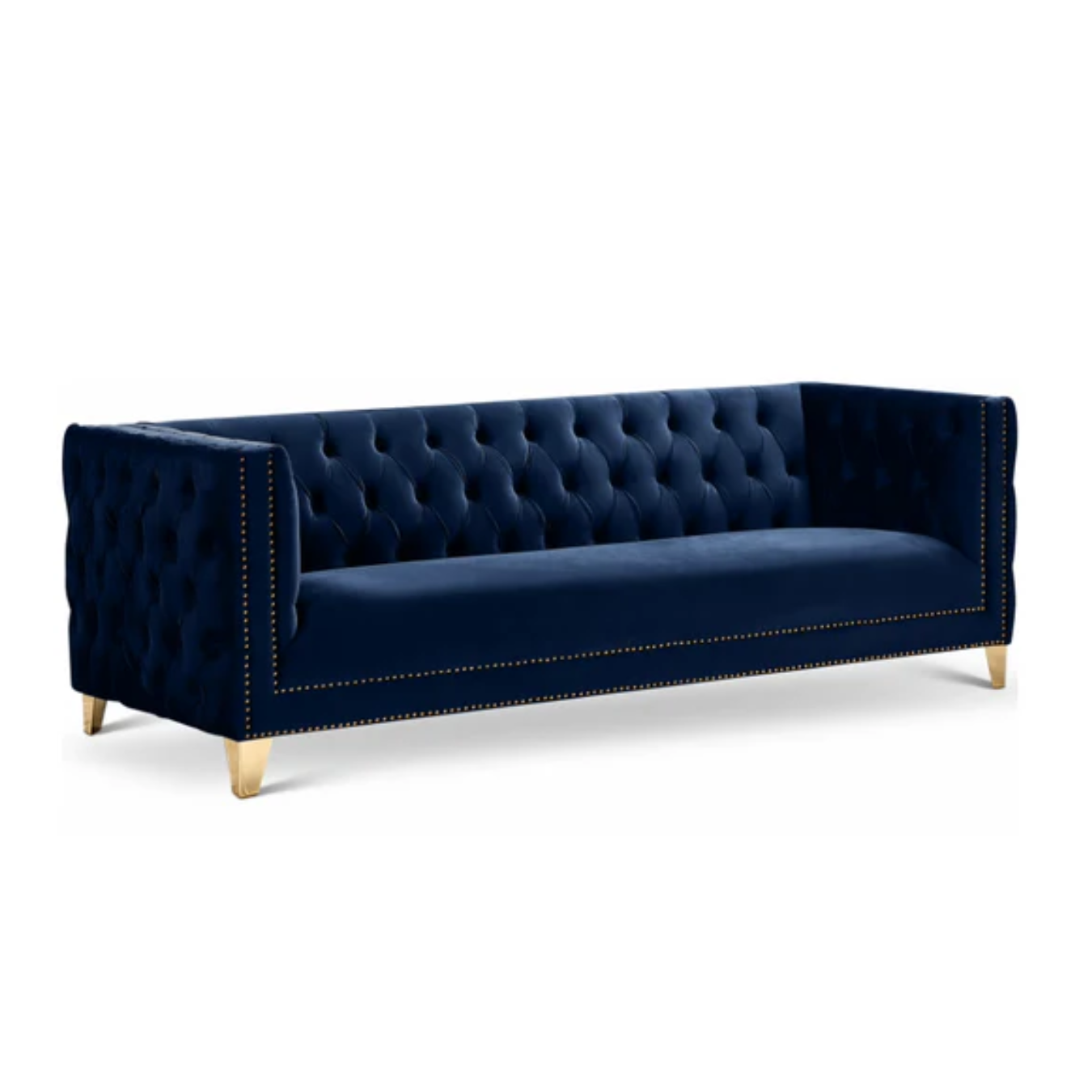 Navy Chesterfield Sofa