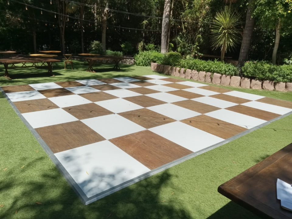 Rustic & White Hi-Gloss Dance Floor