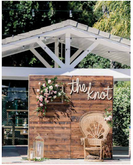 Wood Stained Free Standing Wall