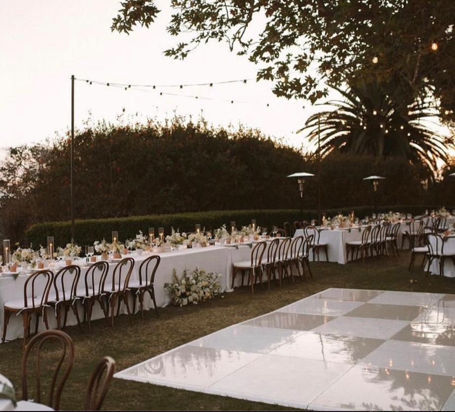 Tan & White Hi-Gloss Dance Floor