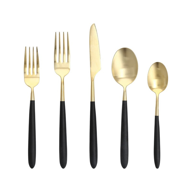Black and Gold Flatware