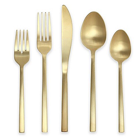 Matte Gold Flatware