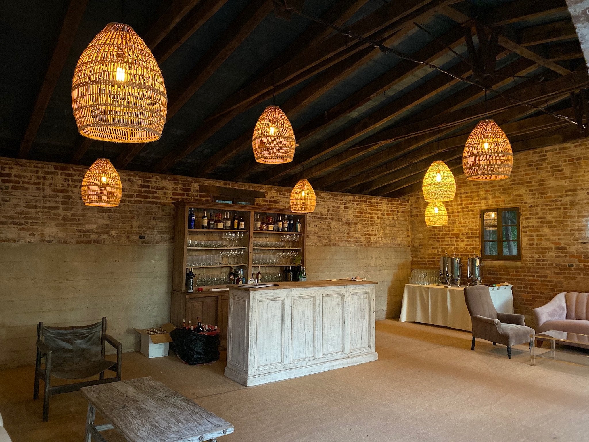 Open Weave Basket Lights