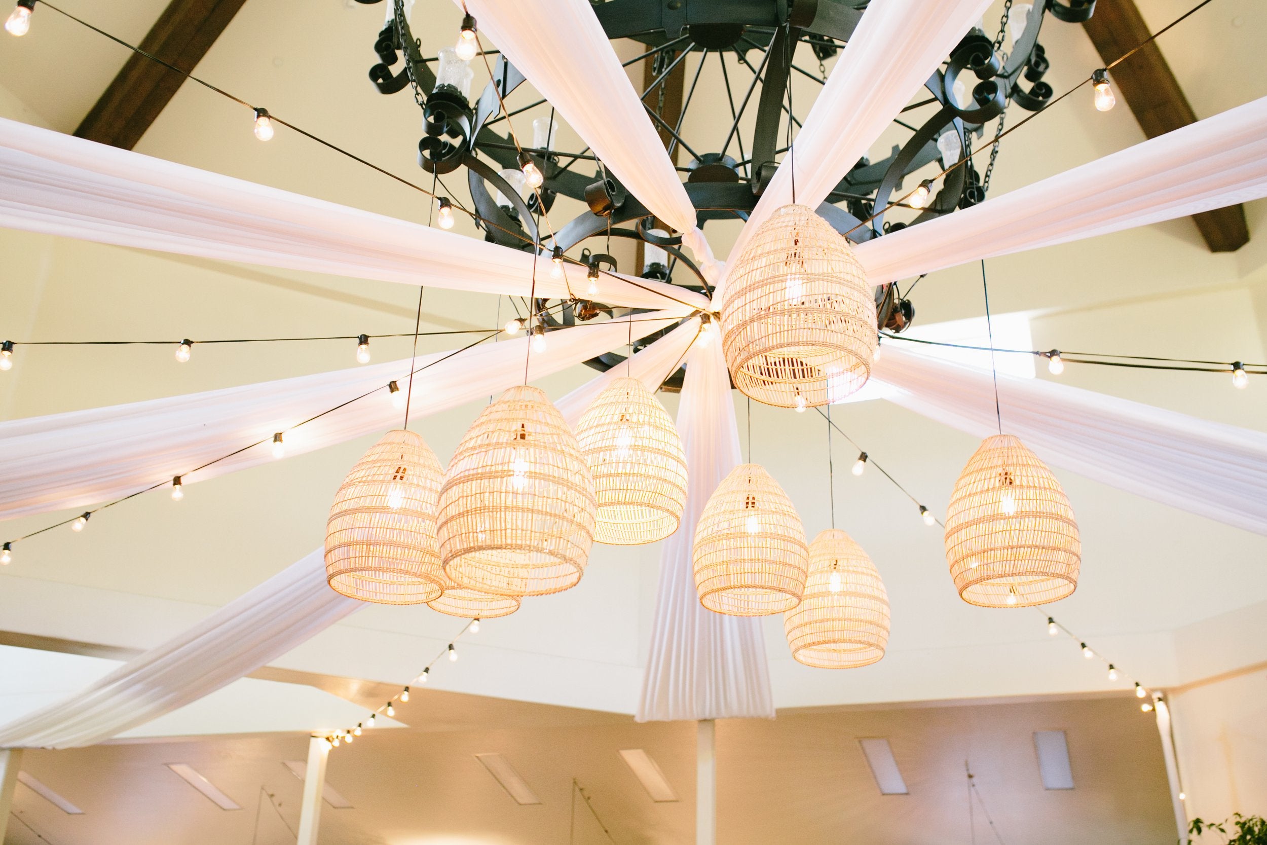 Open Weave Basket Lights