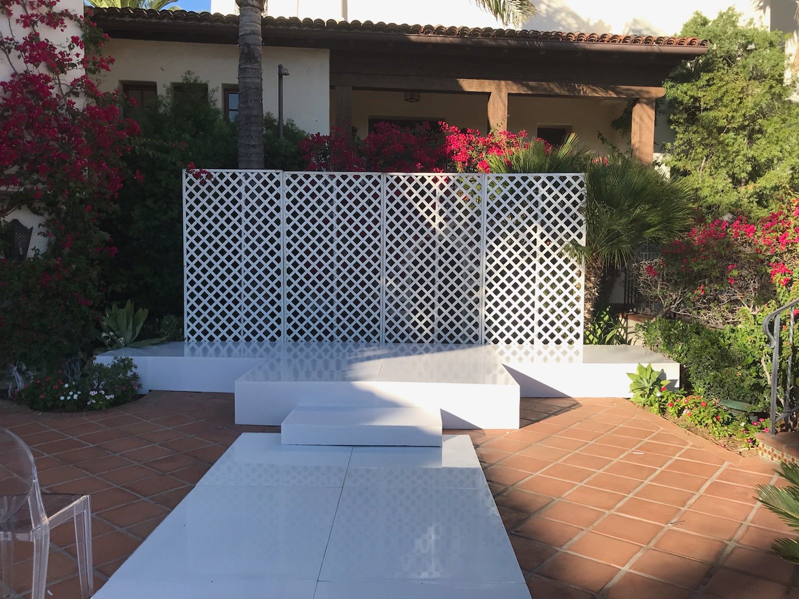 White Lattice Panels