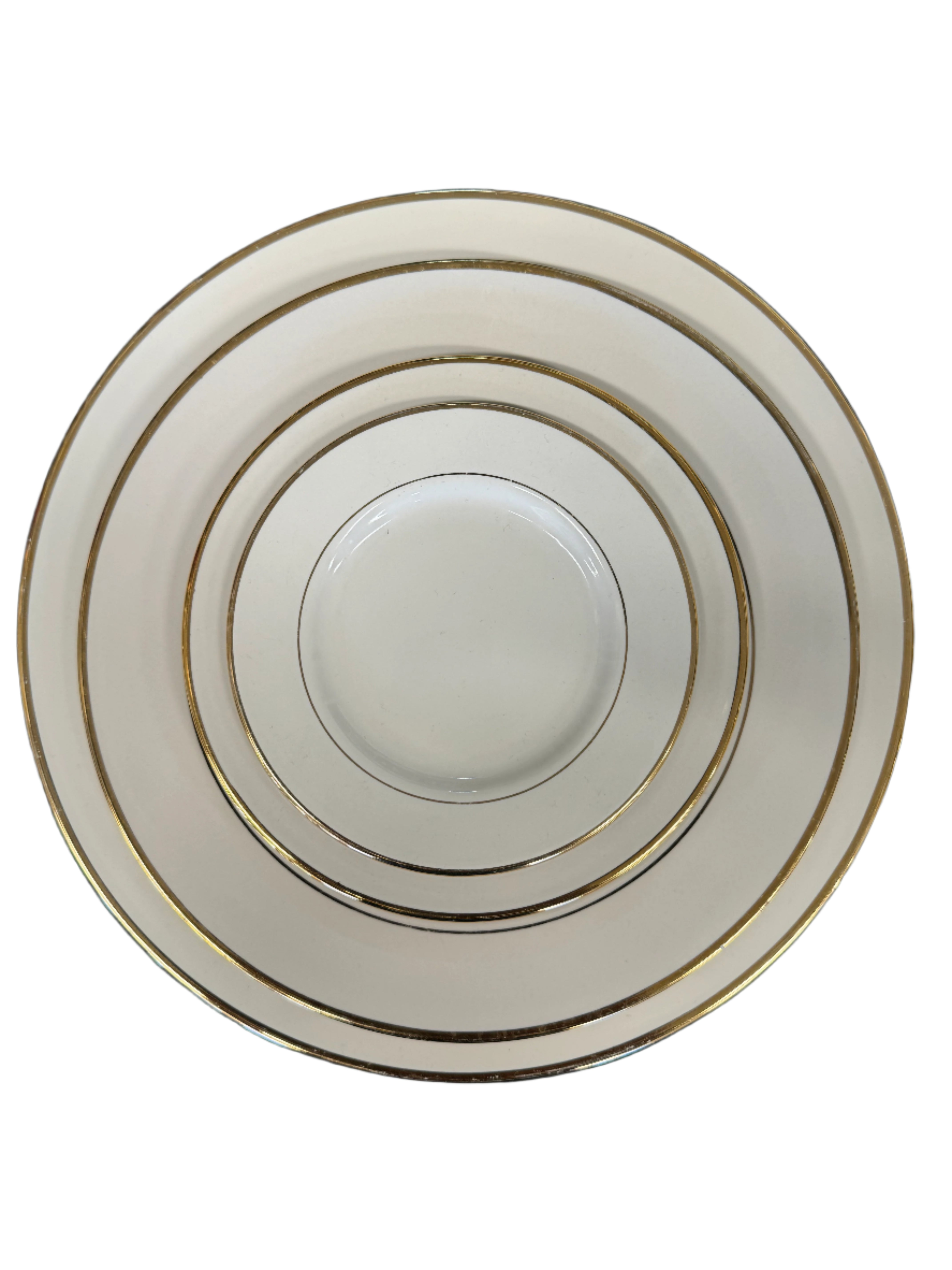 Ivory with Gold Band China