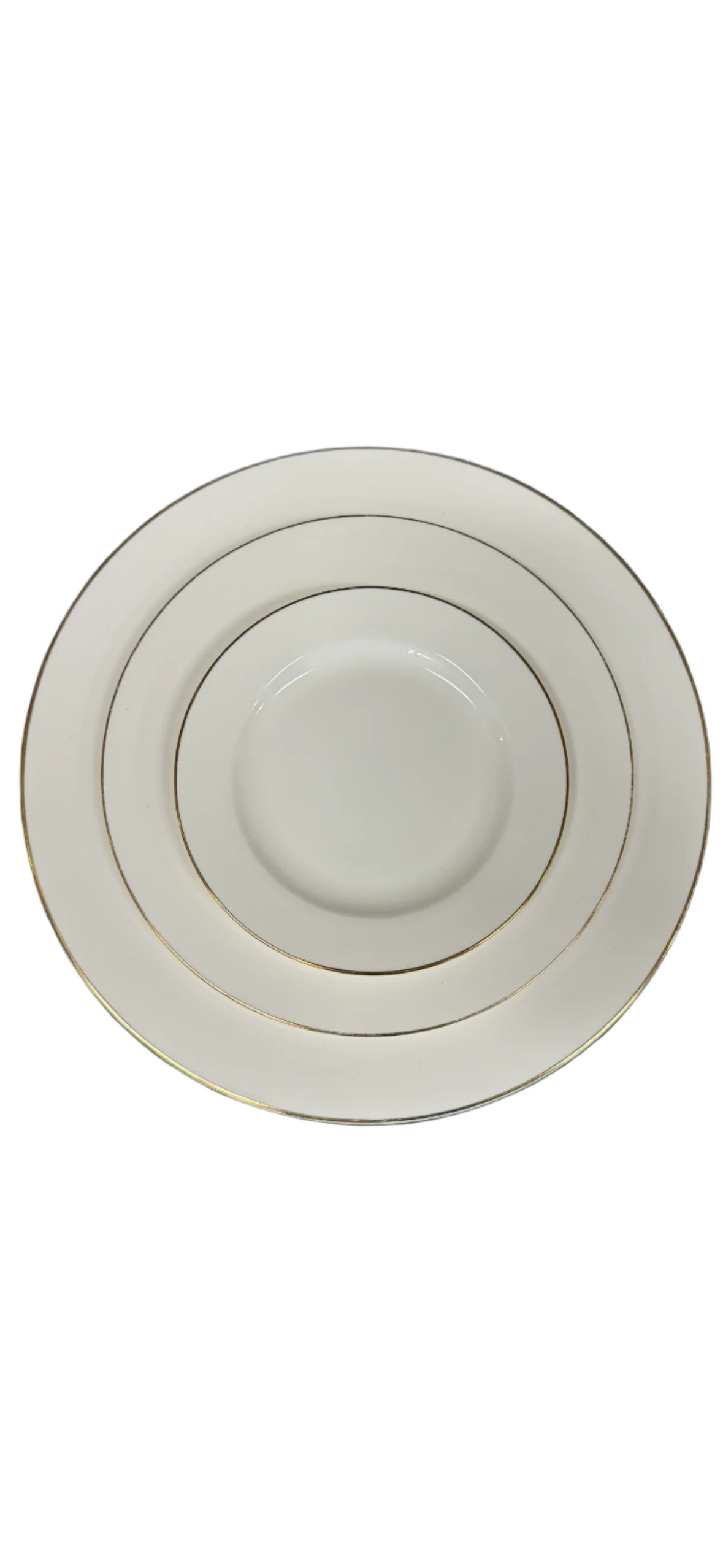 White with Gold Band China