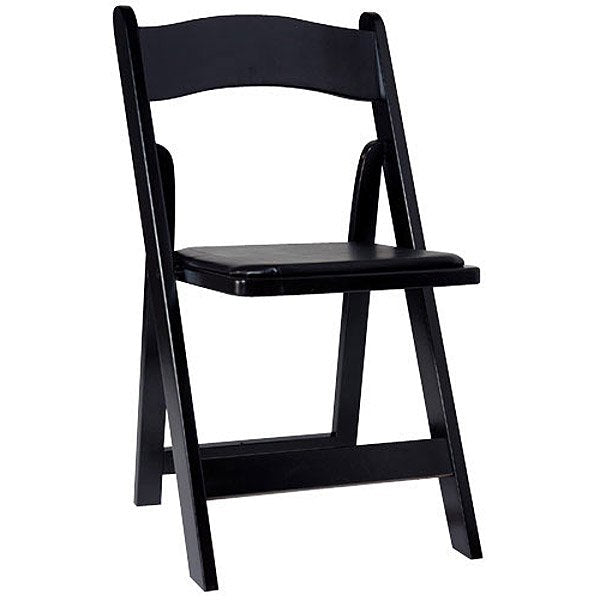 Black Wood Folding Chair